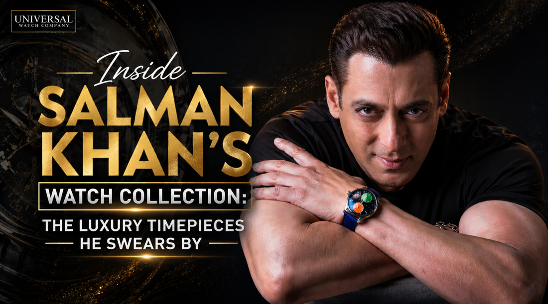 salman khan showing this jacob and gabbana watch collection