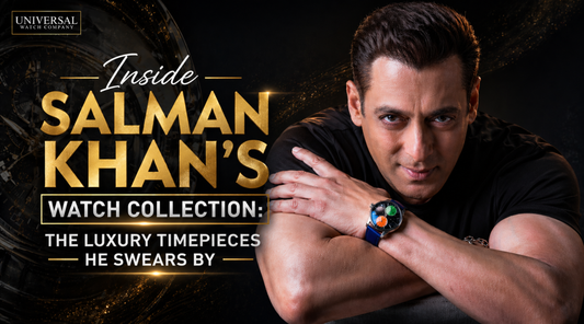 salman khan showing this jacob and gabbana watch collection