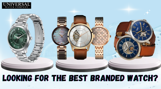 A collection of premium branded watches available at Universal Watch Company, the best branded watch store online in India, showcasing Seiko, Citizen, Titan, and Casio models.