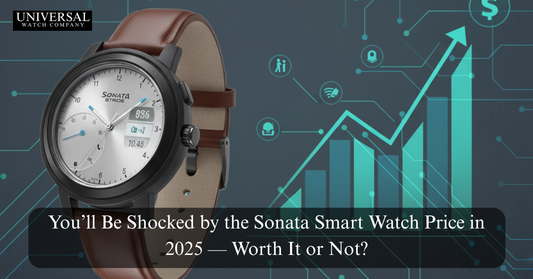 Sonata smartwatch 2025 model showcasing sleek digital display and modern strap design — highlighting affordable Sonata smart watch price in India.