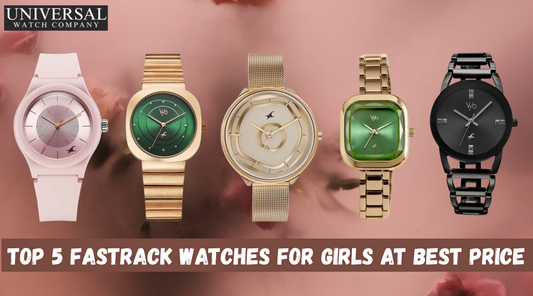 Top 5 Fastrack watches for girls displayed on wrist with trendy outfits