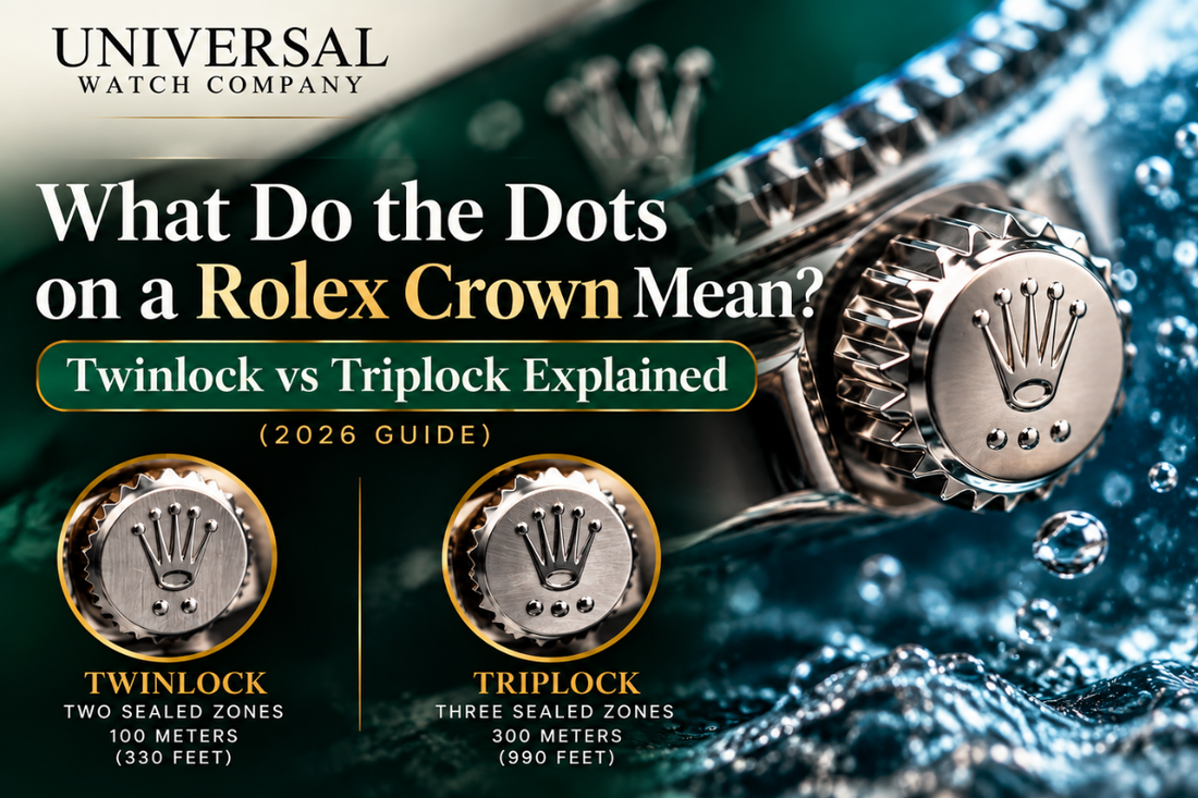 What Do the Dots on a Rolex Crown Mean? Twinlock vs Triplock Explained (2026 Guide)