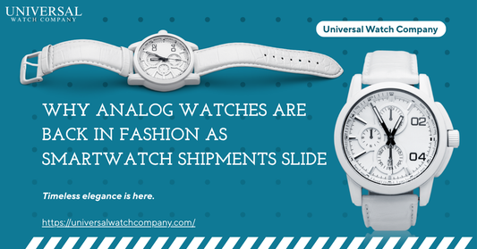 Close-up of a stylish analog wristwatch on a person's hand, symbolizing the comeback of classic watches in 2025 India