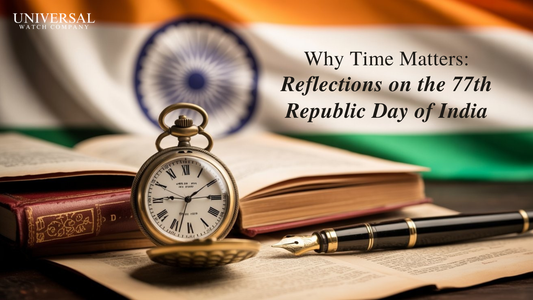 Minimal analog watch symbolizing discipline and respect for time on Republic Day 2026
