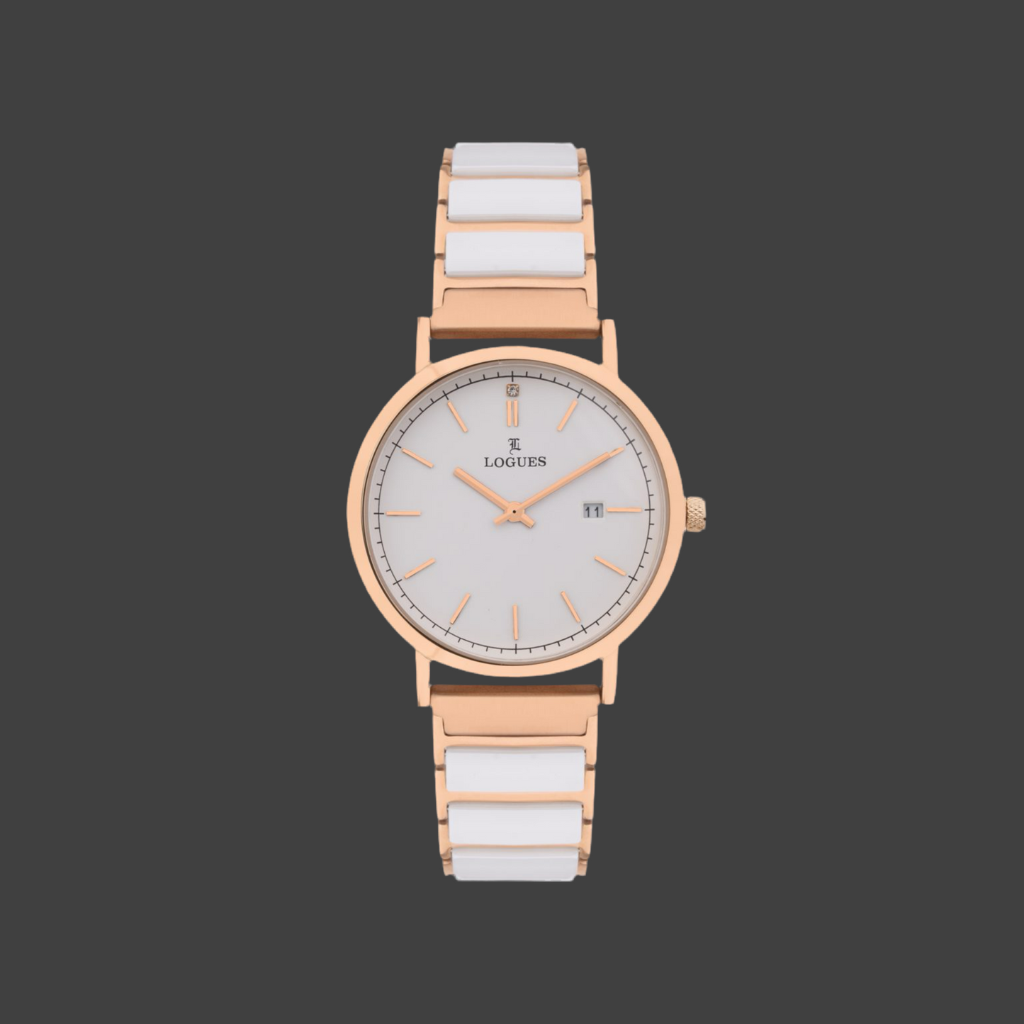 Logues G 1969 WAC White and Rose Gold Watch For Women