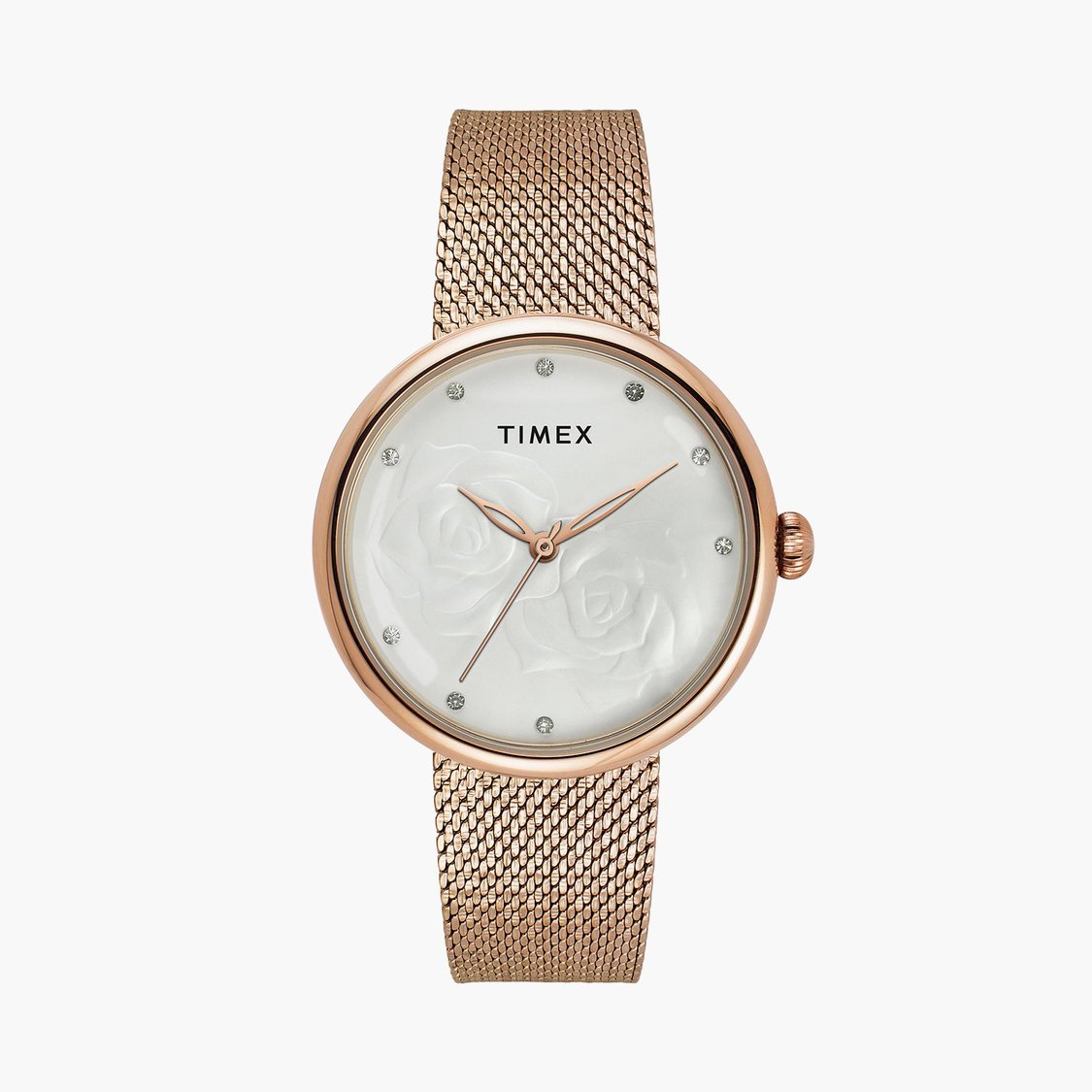TIMEX Women White Round Dial Analog Watch - TWEL19302