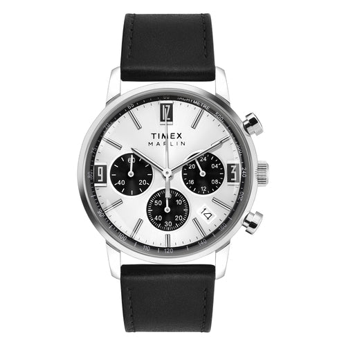 Timex Marlin Silver-Tone Round Dial Analog Men's Watch 42mm TWEG26708