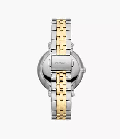 FOSSIL ES5166 | Golden Silver Analog Watch For Women