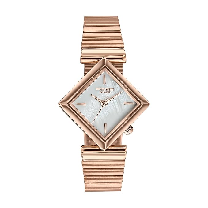 SP80150WM01W  Sonata Poze 7 Analog White MOP Dial Rose Gold Alloy Strap Watch for Women - SP80150WM01W