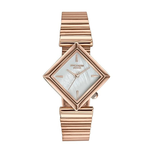 SP80150WM01W  Sonata Poze 7 Analog White MOP Dial Rose Gold Alloy Strap Watch for Women - SP80150WM01W