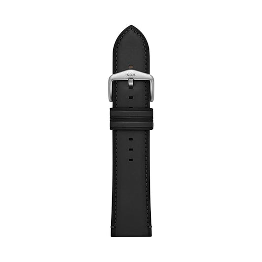 FOSSIL BLACK LEATHER STRAPS By UWC