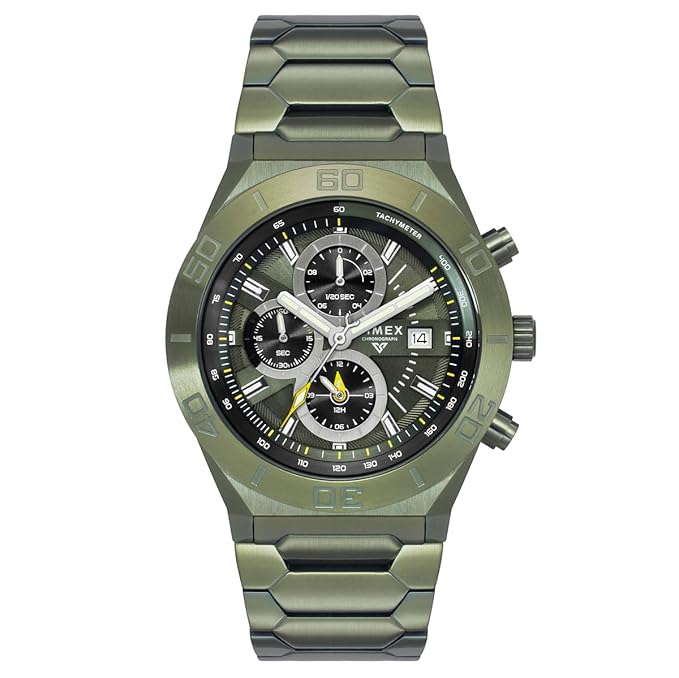 TIMEX Men Green Round Dial Analog Chronograph Watch - TWEG24903