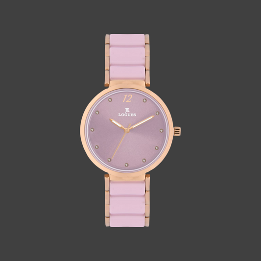 Logues L 6168 WBC Pink Watch For Women