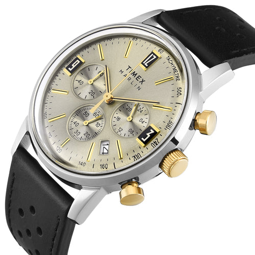 TIMEX MARLIN® Beige Round Dial Analog Men's Watch - TWEG26705