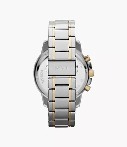 FOSSIL FS4795 | Silver Golden Analog Watch For Men