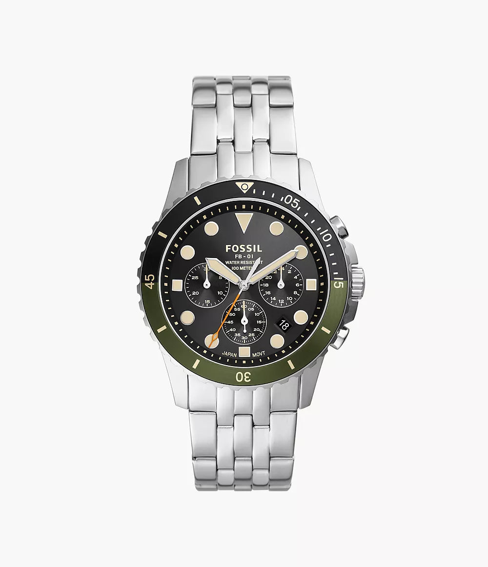 Fb-01 Chronograph Stainless Steel Watch