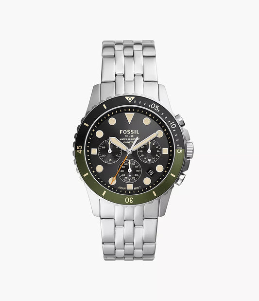 Fb-01 Chronograph Stainless Steel Watch