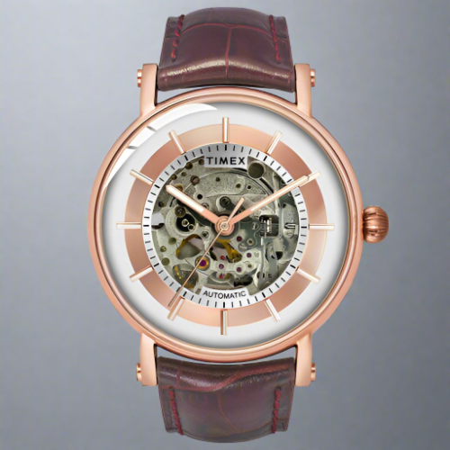 Timex TWEG16719 Brown And Rose Gold Chronograph Watch For Men