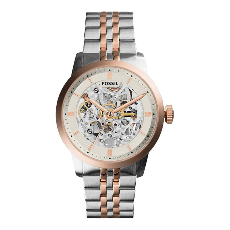 FOSSIL ME3075 | Silver Gold Analog Watch For Men