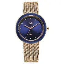 fv60102km02w 5 out of 5 star rating 3 Reviews Vyb Lumina By Fastrack Quartz Analog Blue Dial Rose Gold Stainless Steel Strap Watch For Girls