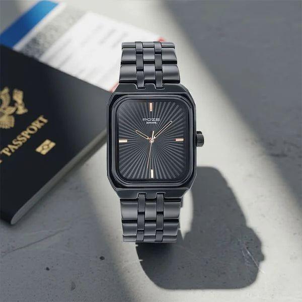 SP70089NM01W Poze By Sonata Quartz Analog Black Dial Black Metal Strap Watch For Men