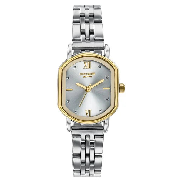 sp80161bm01w Poze By Sonata Quartz Analog Silver Dial Silver Stainless Steel Strap Watch For Women