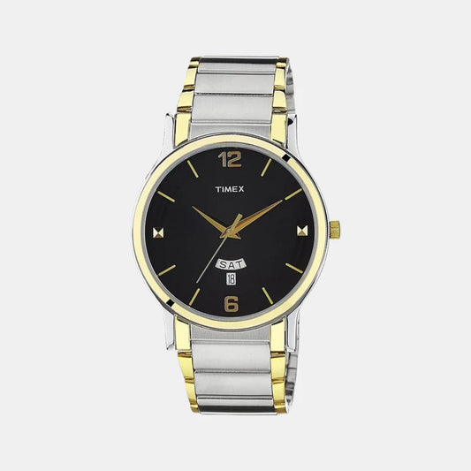 Classics Men Quartz Black Dial Analog Stainless Steel Watch TW000R425