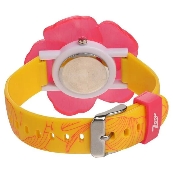 Stylish titan zoop watches for girls with Arabic numerals and secure buckle clasp