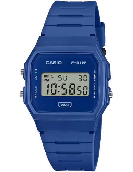 Casio Youth F-91WB-2A1DF Digital Blue Dial Unisex (D371)