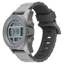 TITAN 38120PP02 Fastrack StreetStyle Digital Grey Dial Grey Silicone Strap Watch For Guys