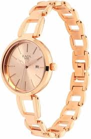 TITAN 2642WM01  Raga Women's Viva Trendsetter Rose Gold Watch
