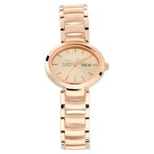 TITAN NT2620WM01 Titan Raga Viva Rose Gold Dial Women Watch With Metal Strap
