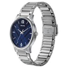 NT774SM01 Titan Analog with Day and Date Blue Dial Stainless Steel Strap watch for Men