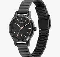 TITAN NT2679NM01 Titan Karishma Quartz Analog Black Round Dial Black Stainless Steel Strap Watch For Women