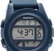 38120pp03 Fastrack StreetStyle Digital Blue Dial Blue Silicone Strap Watch For Guys