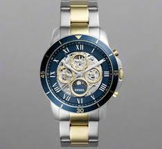 Fossil Men's Grant ME3141 Silver Stainless-Steel Automatic Dress Watch