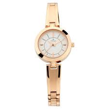 NT2598WM01 Titan Quartz Analog Silver Dial Rose Gold Metal Strap Watch For Women