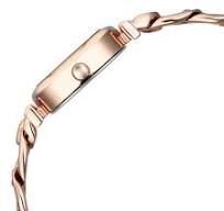 Titan Raga Showstopper Quartz Analog Rose Gold Dial Metal Strap Watch For Women