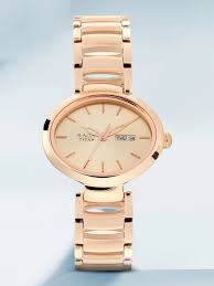 TITAN NT2620WM01 Titan Raga Viva Rose Gold Dial Women Watch With Metal Strap