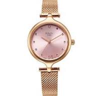 Titan Raga Showstopper Quartz Analog Rose Gold Dial Metal Strap Watch For Women nt95268wm01 Women's Watch
