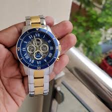 Fossil Men's Grant ME3141 Silver Stainless-Steel Automatic Dress Watch