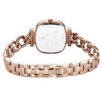 Titan Raga Showstopper Quartz Analog Rose Gold Dial Metal Strap Watch For Women