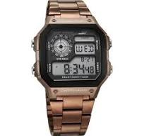 77134PM05 Sonata Hexa Digital Black Dial Brown Color Stainless Steel Strap Watch For Unisex