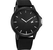 Fastrack Tees Wanderlust Quartz Analog Black Dial Silicone Strap Watch for Unisex