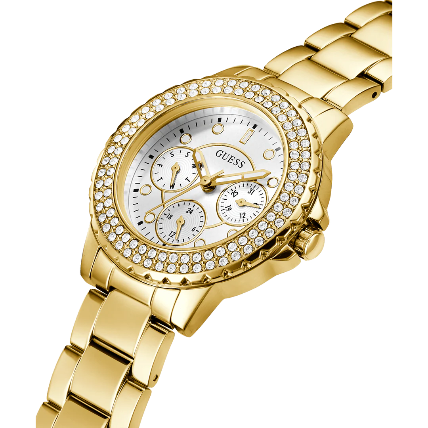 Side View Of GUESS W0729L2 Analog Quartz Formal Women’s Watch with Calendar