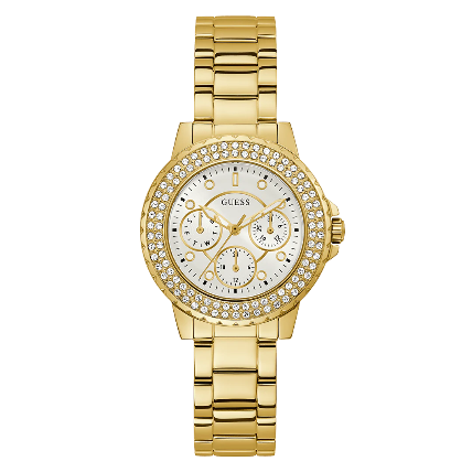 Front View Of GUESS W0729L2 Analog Quartz Formal Women’s Watch with Calendar