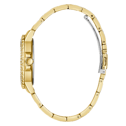 Side View Of GUESS W0729L2 Analog Quartz Formal Women’s Watch with Calendar