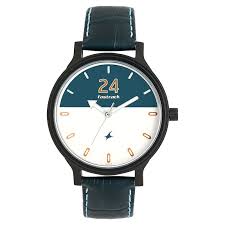 Fastrack 6189NL01 Analog Watch with Elegant Black Dial and Leather Strap