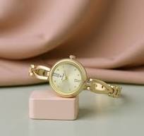 NT2601YM01 Titan Quartz Analog Champagne Dial Metal Strap Watch for Women