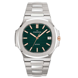 Maxima Apex 70863CMGI Men’s Analog Watch with Blue Dial and Stainless Steel Strap